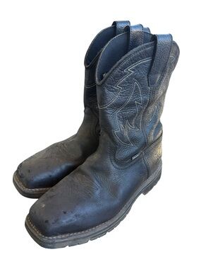 Irish Setter pull on work boots steel toe cowboy style square toe men’s 8.5 EE